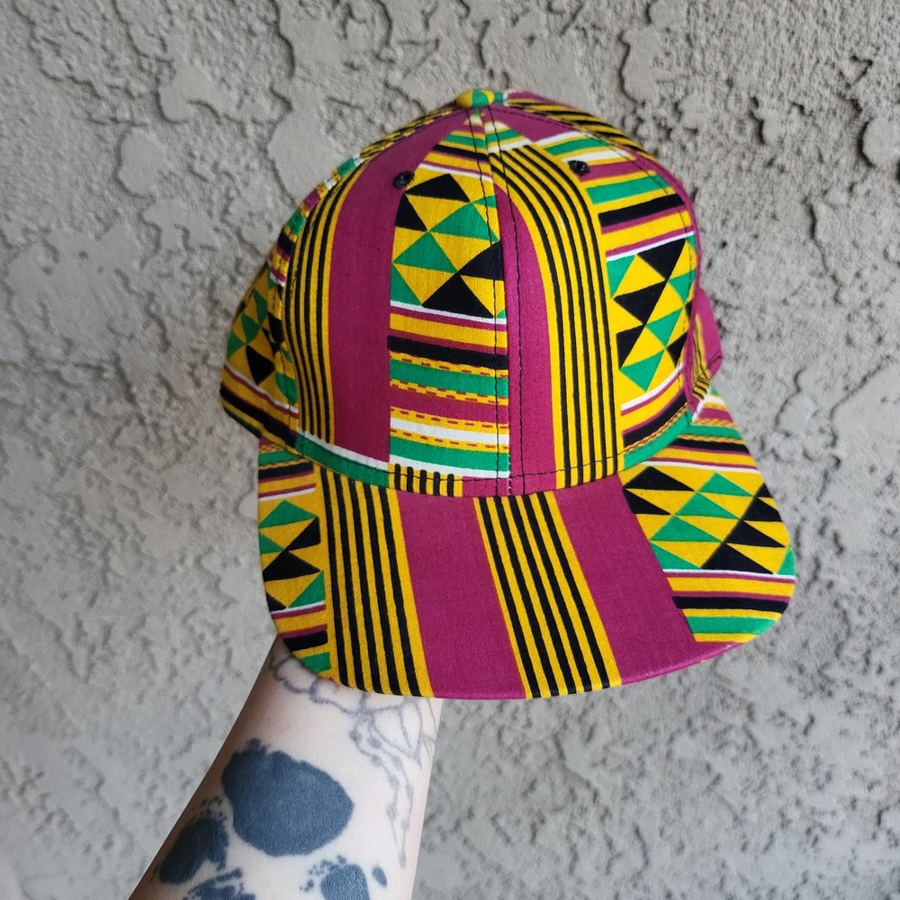 CALHEAD PRO AFRICAN KENTE PRINT CAP